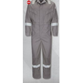 Deluxe Coverall with Reflective Trim - Gray